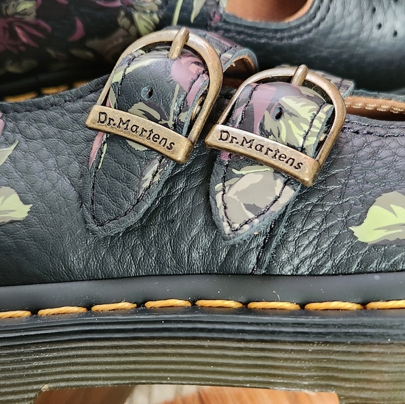 Dr. Martens 8065 Floral Black Mary Jane Shoes - Picture 7 of 12